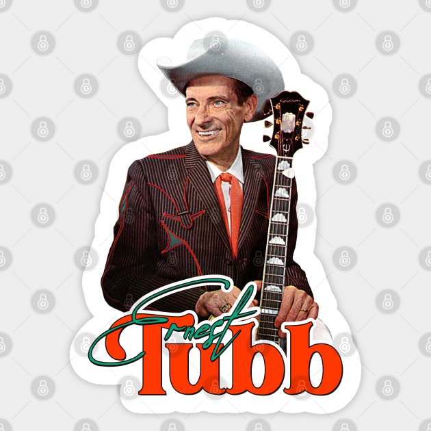 Ernest Tubb ))(( Classic Country Honky Tonk Tribute Sticker by darklordpug